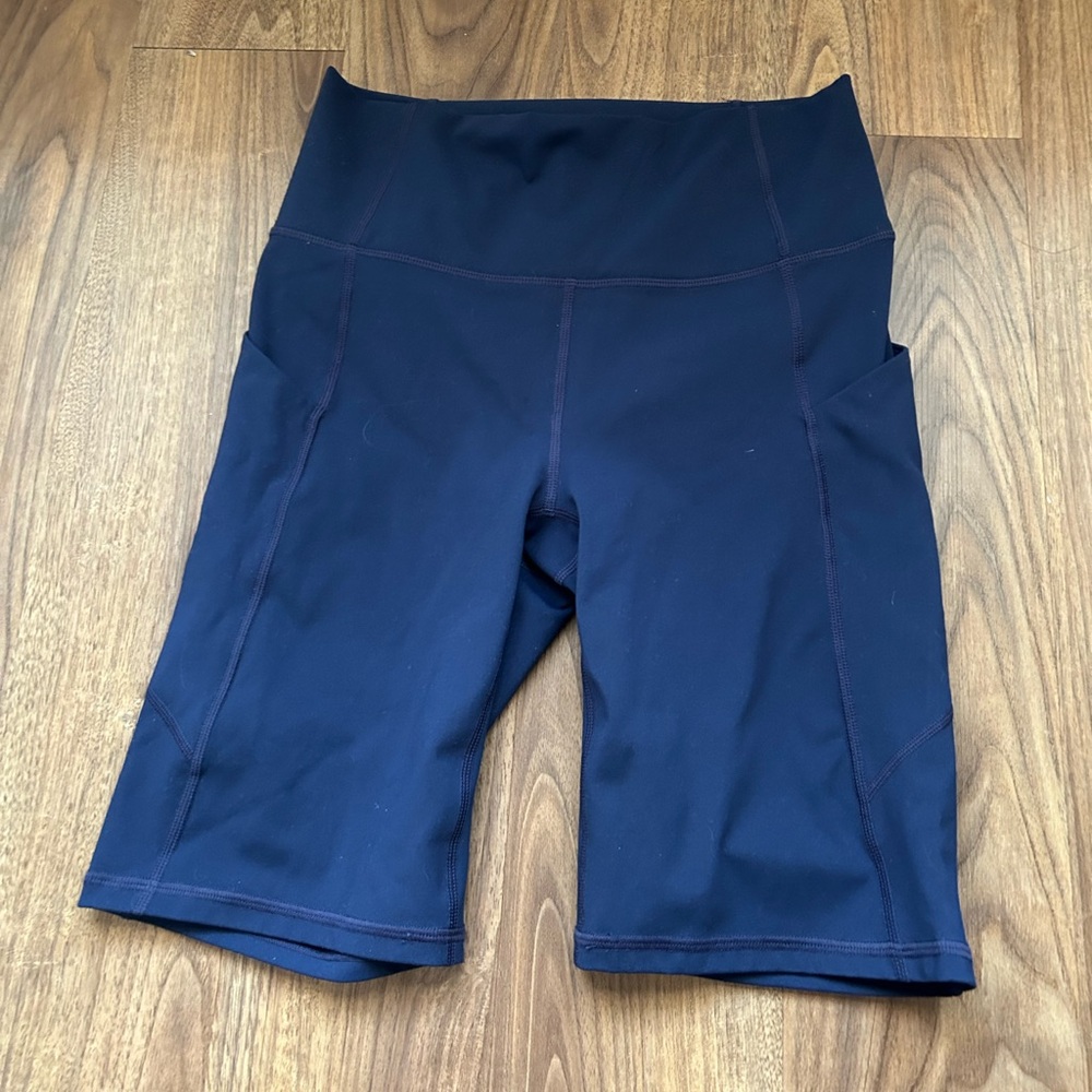 Fabletics Navy Bike Shorts Size Small